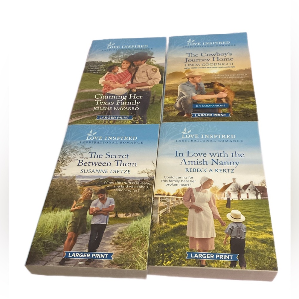 Romance bundle of four books  inspirational Romance books Large Print